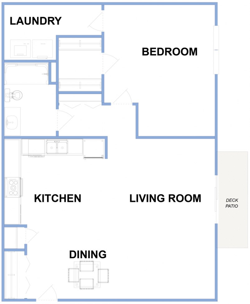 1-Bedroom Floor Plan 1-Bedroom Floor Plan